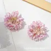 Flor de crisantemo simulada para gorro de graduación DIY, sombrero de sol, materiales de flores decorativas, decoración para el hogar y la sala de estar, paisaje de jardín, flores artificiales