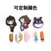 Etiquetas de Goma PVC de Dibujos Animados Personalizadas, Etiquetas Colgantes de Goma Suave, Tiradores de Silicona, Tiradores de Goma Suave, Asas de Tirar de Plástico, Cabezales de Cremallera