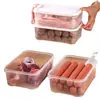Caixa de Armazenamento de Carne Congelada para Geladeira, Caixa Sub para Carne Congelada Rápida de Grau Alimentício, Caixa de Armazenamento de Conservação Empilhável