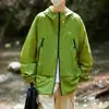 Ropa de estilo montañero ultradelgada, transpirable y protectora del sol para hombres, con mangas largas de secado rápido, diseño con capucha y adecuada para actividades al aire libre como senderismo y montañismo en verano