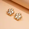 Brincos Florais Estilo Metal Europeu e Americano Transfronteiriços, Brincos de Nicho High-End, Personalidade Exagerada, Atacado de Brincos Retrô