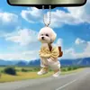 Nuevo Colgante de Mochila Hombre Perro Creativo Transfronterizo 2D Colgante de Coche Acrílico Llaveros Lindos Perro Teddy