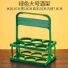 Cesta de Cerveza Portátil Estante para Vino Cesta de Plástico Estante Plegable para Vino Portátil Caja Portátil para Botellas 6 Botellas Xiliang