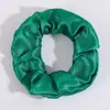 Scrunchies de Cetim Mais Vendidos Transfronteiriços em 70 Cores Sólidas, Elásticos de Cabelo de Alta Elasticidade para Mulheres, Acessórios de Cabelo Atacado