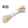 Cuerda de Algodón Colorida de 5 mm Hecha a Mano para DIY Cuerda de Algodón Trenzada Paquete de Cuerda de Unión Multihilo Bolsillo con Solapa Cordón para Pantalones Cuerda para Sombrero