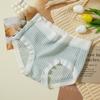 Oferta Especial~~ Braguitas Waffle Antibacterianas de Ácido Hialurónico Estilo Japonés Frescas y Lindas para Niñas, Dulces y Adorables de Cintura Media al por Mayor