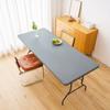 Cubremesa elástico impermeable a prueba de aceite transfronterizo rectangular desechable todo incluido para el hogar y exteriores con banda elástica mantel elástico