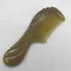 Peine Pequeño Tallado de 7-10 cm, Peine con Forma de Luna, Peine de Cola Curva, Mango Redondo, Peine de Doble Cara con Dientes Finos, Peine con Mango de Dientes Completos, Peine Tallado