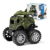 Promoção quente brinquedos infantis veículo off-road de inércia bidirecional meninos engenharia militar pequeno carro de brinquedo atacado de feira noturna