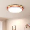 Lâmpada de Teto Redonda para Quarto de Personalidade Criativa de Espectro Completo Casa Quarto Principal Sala de Jantar Estudo Lâmpada de Teto Estilo Wabi-Sabi