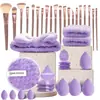 Conjunto de 40 Peças de Ferramentas de Beleza Esponja de Maquiagem Esponja de Limpeza Facial Xiyin Te Conjunto de Pincéis de Maquiagem Transfronteiriço