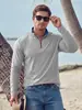Ropa de Hombre Transfronteriza Estilo Americano Cuello Alto Elástico Deportivo Pulóver Comercio Exterior TK Tallas Grandes Exterior Fitness Transpirable Sudadera Casual