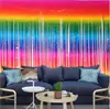 Fundo de Parede Colorido para Festa de Casamento, Quarto de Noivos, Cortina de Tiras Coloridas, Decoração 2m Cor Macaron, Cortina de Chuva Degradê Exquisita, Franjas