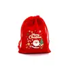 Bolsas de embalaje para dulces y galletas con diseño navideño de dibujos animados de terciopelo rojo, bolsas para chocolates, más vendidas en Amazon TEMU transfronterizo