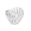 Portavelas de Vidrio con Forma de Vieira Transparente Soporte de Cristal para Velas Mesa Restaurante Accesorio con Forma de Concha Portavelas para Cena a la Luz de Velas Decoración