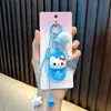 Chaveiro Gato Morango Desenho Animado Gatinho Pingente de Bolsa Lanyard de Celular Fofo Pingente para Chaveiro de Carro Pequeno Presente