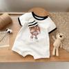 Mameluco de Verano para Bebé Recién Nacido Lindo Traje de Verano para Bebé Mameluco de Dibujos Animados Elegante Traje para Gatear para Bebé Manga Corta