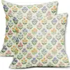 Funda de almohada floral nueva de primavera de Amazon Funda de cojín de planta Decoración para el hogar Sala de estar Funda de cojín para sofá