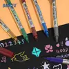 Opcional de 6 colores Baoke MP550 color metálico pluma de manualidades pluma de pintura oro y plata tarjeta de invitación pluma de firma pluma de saludo tarjeta de felicitación pluma de nombre