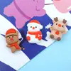 Serie Navideña Nueva Transfronteriza Accesorios de Resina Papá Noel DIY Funda para Teléfono Móvil Pasador Imán para Refrigerador Decoración