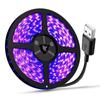 Fita de LED 5V2835 Luz Roxa Cura Esterilização Detecção de Dinheiro Desinfecção USB Luz Ultravioleta Esterilização UV Fita de Luz Suave Luz Roxa