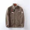 Exportar a Noruega: Chamarra de forro polar para hombre, engrosada, de doble cara, para otoño e invierno, cálida, casual, corte holgado, talla grande