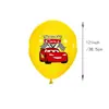 Conjunto de Balões de Látex com Tema de Carros para Crianças, Tema de Desenho de Carros Decorações de Festa de Feliz Aniversário