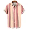 Comercio electrónico transfronterizo popular nuevo de verano para hombre impresión digital 3D tendencia de ocio hawaiana camisa de manga corta