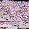 Paquete completo al por mayor 360 uñas joyería de diamantes polvo de luz de luna diamante de fondo puntiagudo decoración de uñas de cristal al por mayor corazón torcido ángulo recto largo