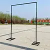 Novos adereços de casamento: Suporte de fundo em ferro forjado, haste telescópica, suporte para cortina, suporte para cortina de tecido, suporte, tela de ferro forjado para casamento, altura ajustável