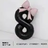 Globo de Papel de Aluminio con Número Rosa Perlado para el Primer Cumpleaños del Bebé, Decoración de Globos para Sesión de Fotos, Accesorios de Ambiente