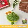 Pingente de Pelúcia Folha de Toranja Boa Sorte para Meninas, Chaveiro Versátil, Decoração de Mochila, Adorno de Boneca Fofo