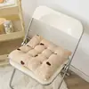 Almofada de assento de inverno, assento para cadeira, almofada para bumbum, banquinho espesso de veludo de leite para estudante, banquinho de professor, banquinho de pelúcia, almofada de assento antiderrapante