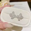 Novos Brincos de Tarraxa de Trevo de Quatro Folhas em Prata 925 Esterlina Coreanos Brinco Super Fada Elegante Brinco de Toque Leve de Luxo de Alta Qualidade Venda por Atacado