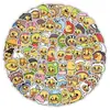 100 Paquetes de Expresiones de Patitos Lindos Dibujados a Mano, Pegatinas de Avatar Personalizadas e Interesantes, Pegatinas Decorativas para Funda de Teléfono Móvil