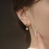 Novo flash de diamante de quatro folhas trevo orelha fivela brincos das mulheres com brincos de diamante brincos Coringa brincos simples personalidade nicho ao vivo atacado