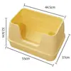 Bandeja Sanitaria para Gatos Semicerrada Inodoro Grande para Gatos Bandeja Sanitaria Completamente Abierta Bandeja para Excrementos de Gato Organización de Artículos para Gatos