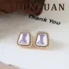 Nuevos Pendientes de Perla con Forma de Corazón Microincrustados Versátiles de Moda Retro Europea y Americana para Otoño e Invierno, con un Toque de Lujo Ligero y de Gama Alta, Pendientes de Aguja Plateada para Mujer