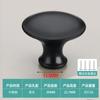 Simples Moderno Furo Único Aço Inoxidável Cogumelo Handle Cabinet Handle Guarda-roupa Maçaneta da Porta Gaveta Redonda Pequena