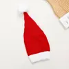 Nuevo Gorro Navideño Rojo y Blanco con Cascabeles, Pompón Bloqueado por Color, Ala Ancha, Gorro Tejido para Halloween, Cálido para Andar en Bicicleta Eléctrica
