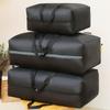Saco de mudança de pano Oxford reforçado Preto resistente à sujeira Respingos de água Grande Duffel Bolsa Roupas domésticas Armazenamento de colcha Bolsa