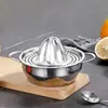 Exprimidor Manual de Acero Inoxidable No Magnético con Filtro, Exprimidor de Naranjas y Limones, Olla Pequeña para Cocinar Fideos y Hacer Jugo
