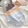 Venta Directa de Fábrica Ropa Interior en Stock para Mujeres Algodón Puro Transpirable Niñas Simple Japonesa Cintura Media Estudiante Calzones Sin Costuras