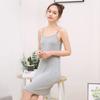 Vestido Camisola de Modal para Mulheres, Camiseta de Inverno, Vestido Longo Solto de Cor Sólida, Atacado de Outono