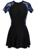Maiô Feminino Peça Única, Emagrecedor, Esconde Barriga, Conservador, Novo Estilo Popular, Saia-Estilo Ajustada para Adultos, Slim Fit, Manga Curta, Secagem Rápida