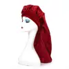 Amazon Transfronterizo Cinta de Lazo Satén Gorro de Noche Sombrero Largo Sombrero Redondo Elástico de Ala Ancha Sombrero Turbante Venta Directa de Fábrica