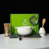 Conjunto de Chá Matcha Estilo Japonês Tigela Simples Tigela de Cerâmica para Matcha com Bico Batedor de Matcha de 100 Hastes Pincel de Matcha Caixa de Presente Atacado