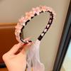 Nueva diadema para niñas, diadema trenzada de princesa, diadema antideslizante, accesorios para el cabello, venta al por mayor