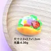 Comida de brincar simulação desenho animado hambúrguer ovo resina acessórios cola de creme presilha diy corda chaveiro decoração