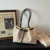 Bolso de Mano de Lona Nuevo Verano 2026, Simple y Casual, De Aspecto Elegante, Bolso Tote de Hombro con Estilo, Bolso de Moda para el Trabajo